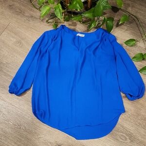 Pleione Vibrant Blue Women's Blouse